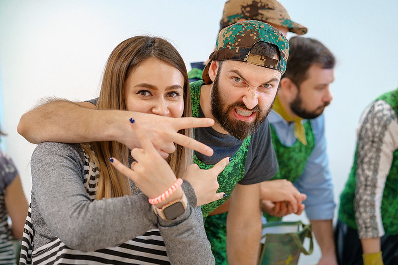 Корпоратив на День строителя в Челябинске с уличными активностями