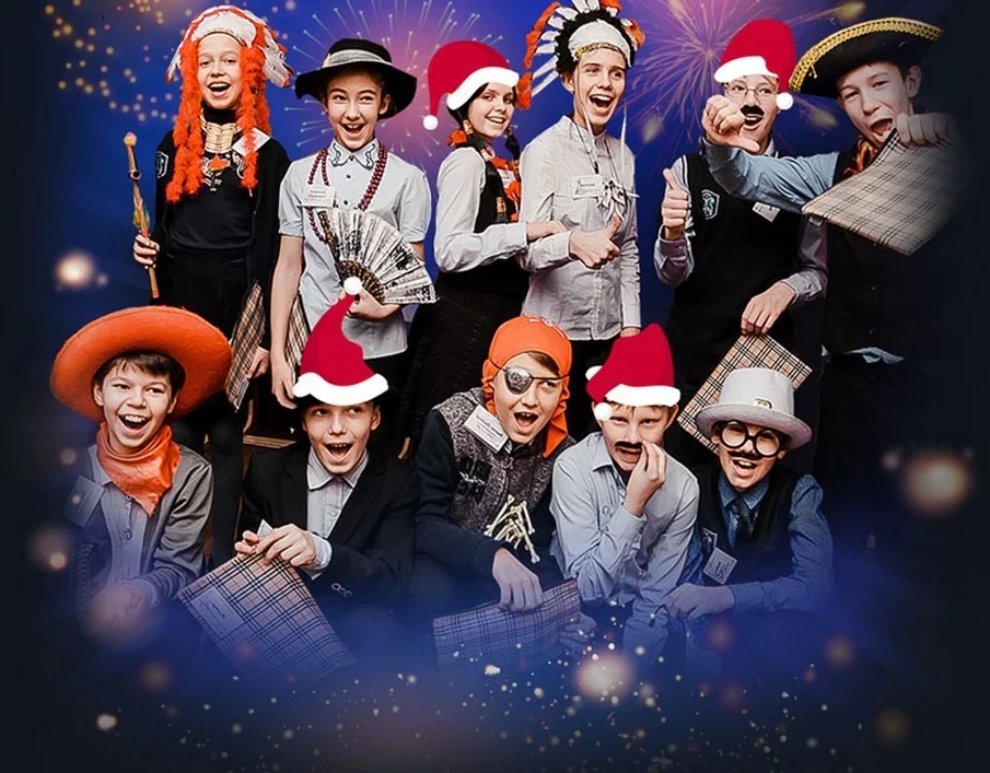 Новый год в школе в Челябинске.